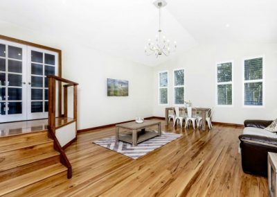 Wilberforce house renovation and extension by Hannon Constructions - Living area